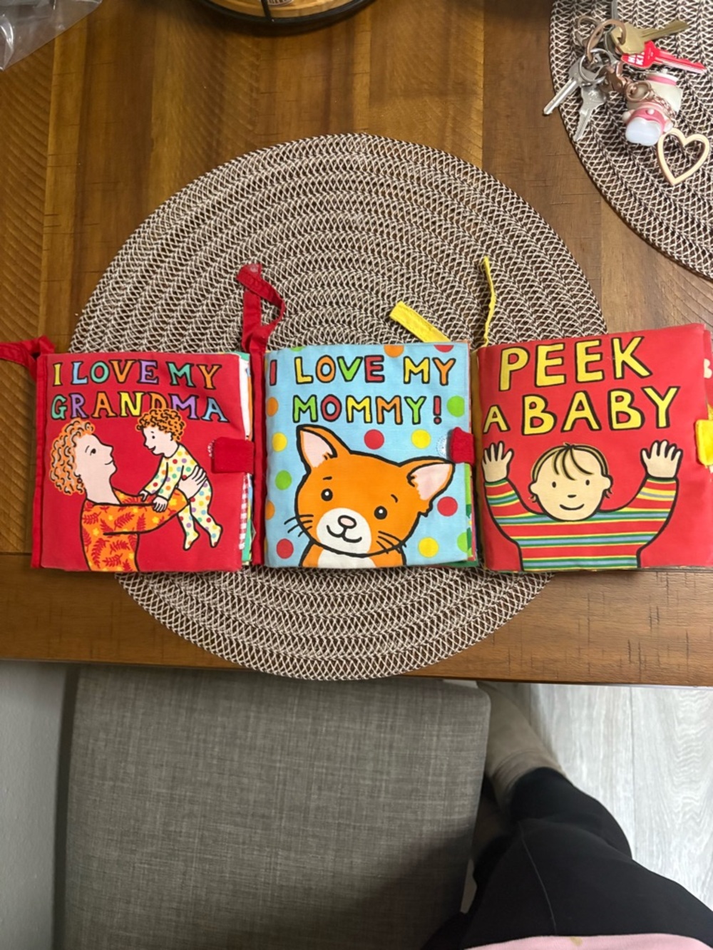 Jellycat Red and Blue Soft Baby Books Set